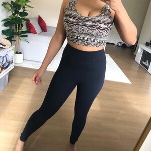 Tank crop top small print